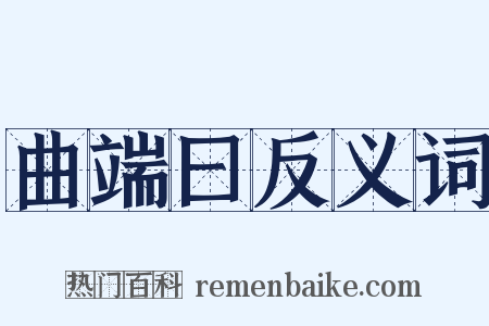 曲端曰反义词是什么意思的图片